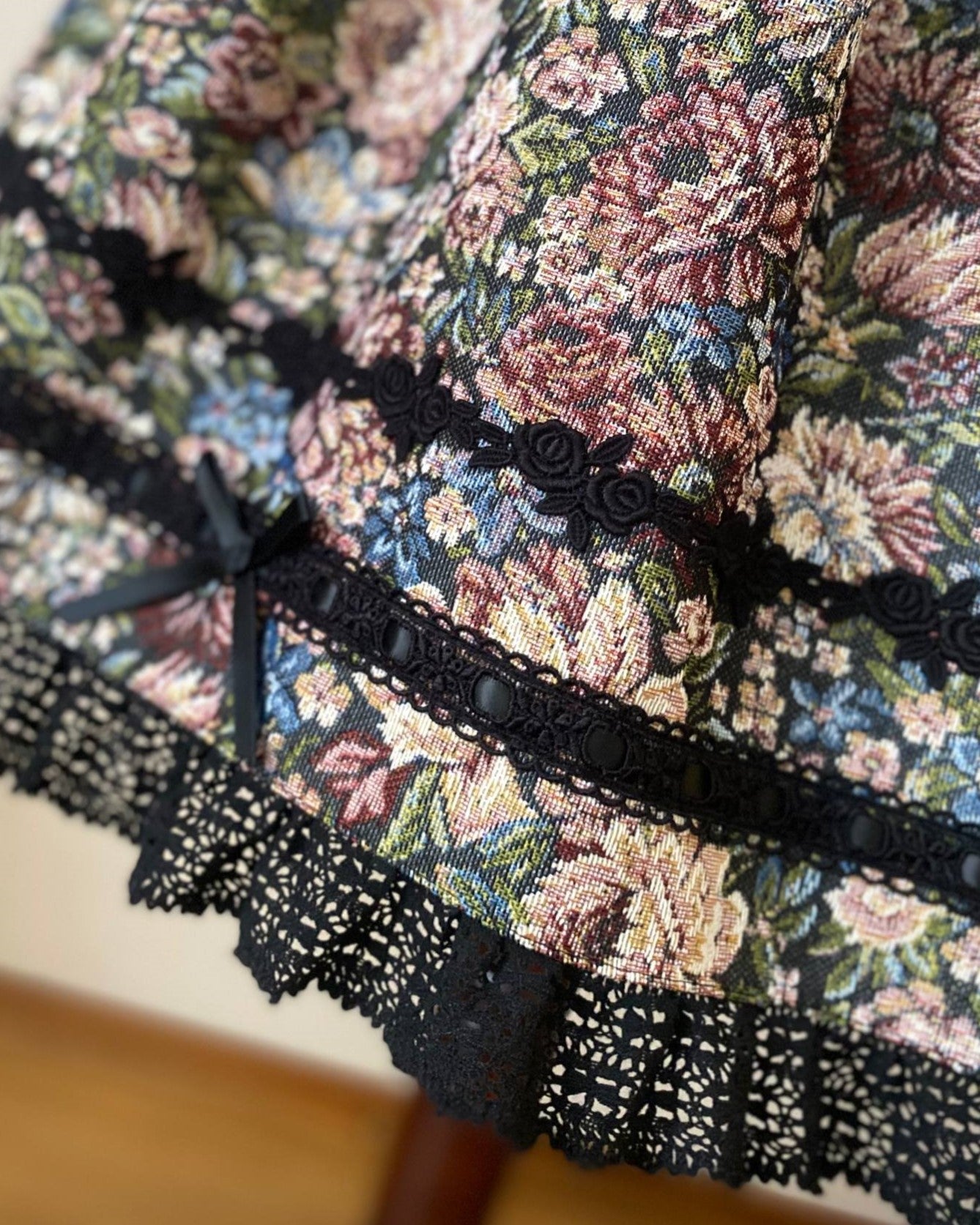 Floral gobelin skirts