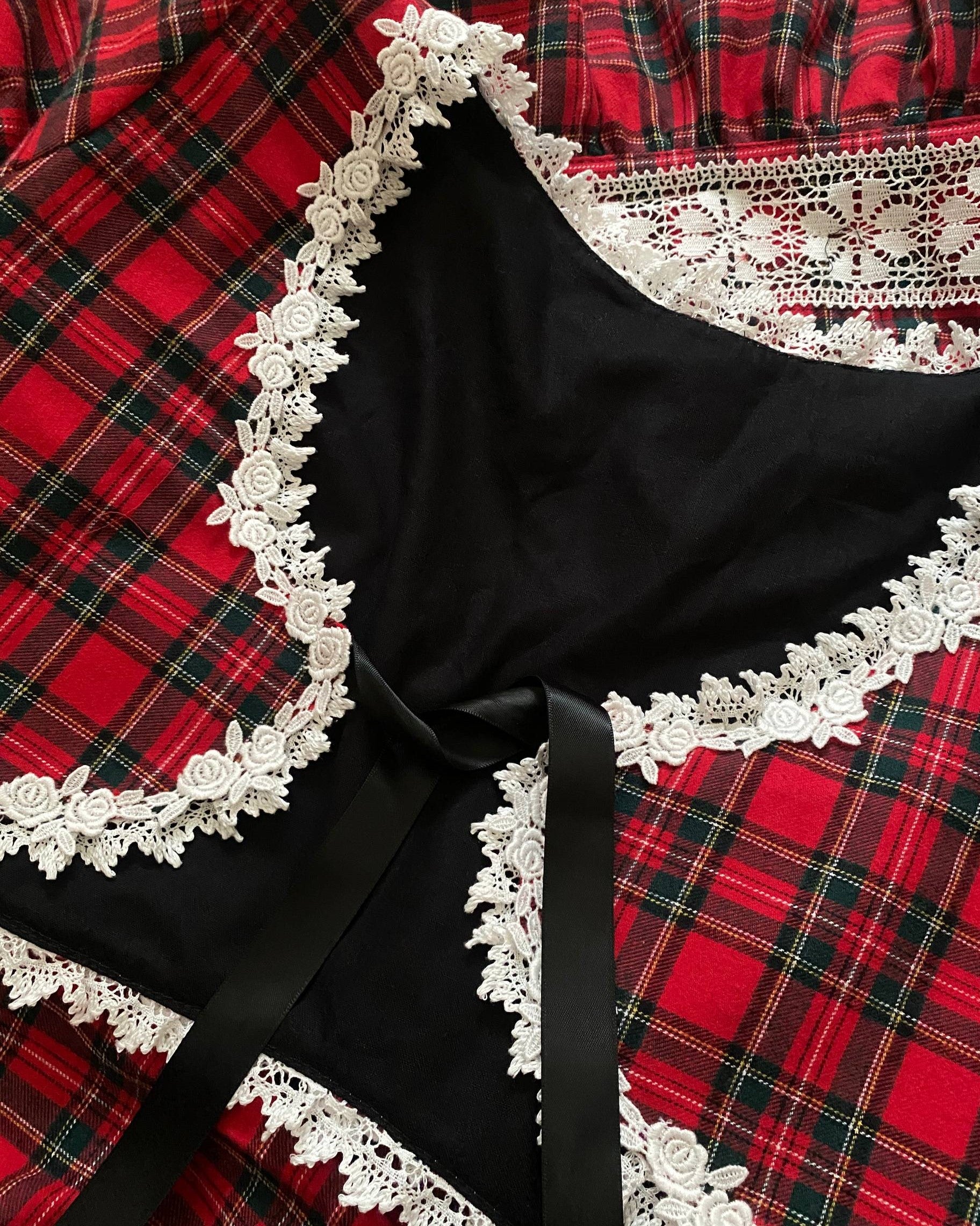 Tartan bolero & skirt sets