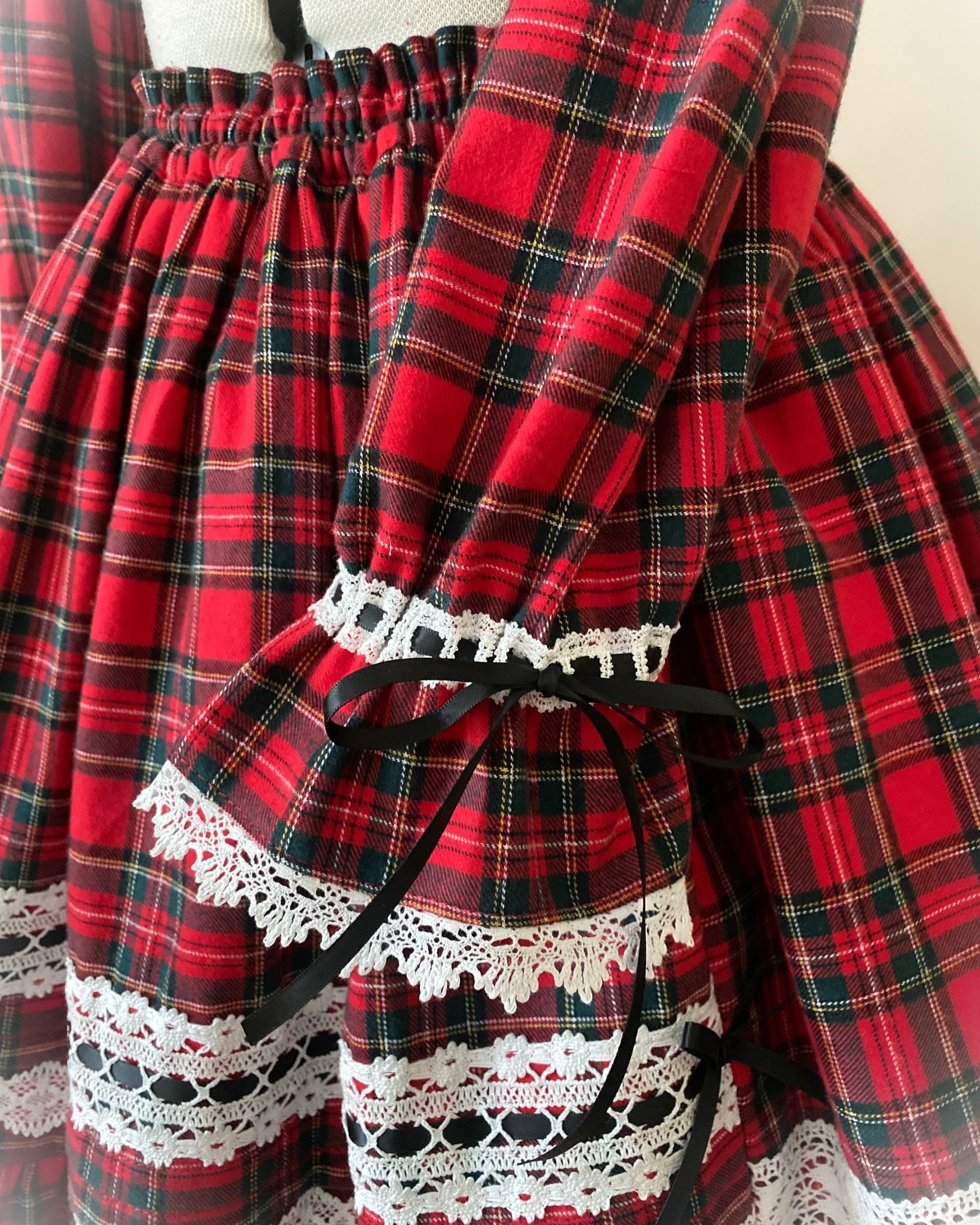 Tartan bolero & skirt sets