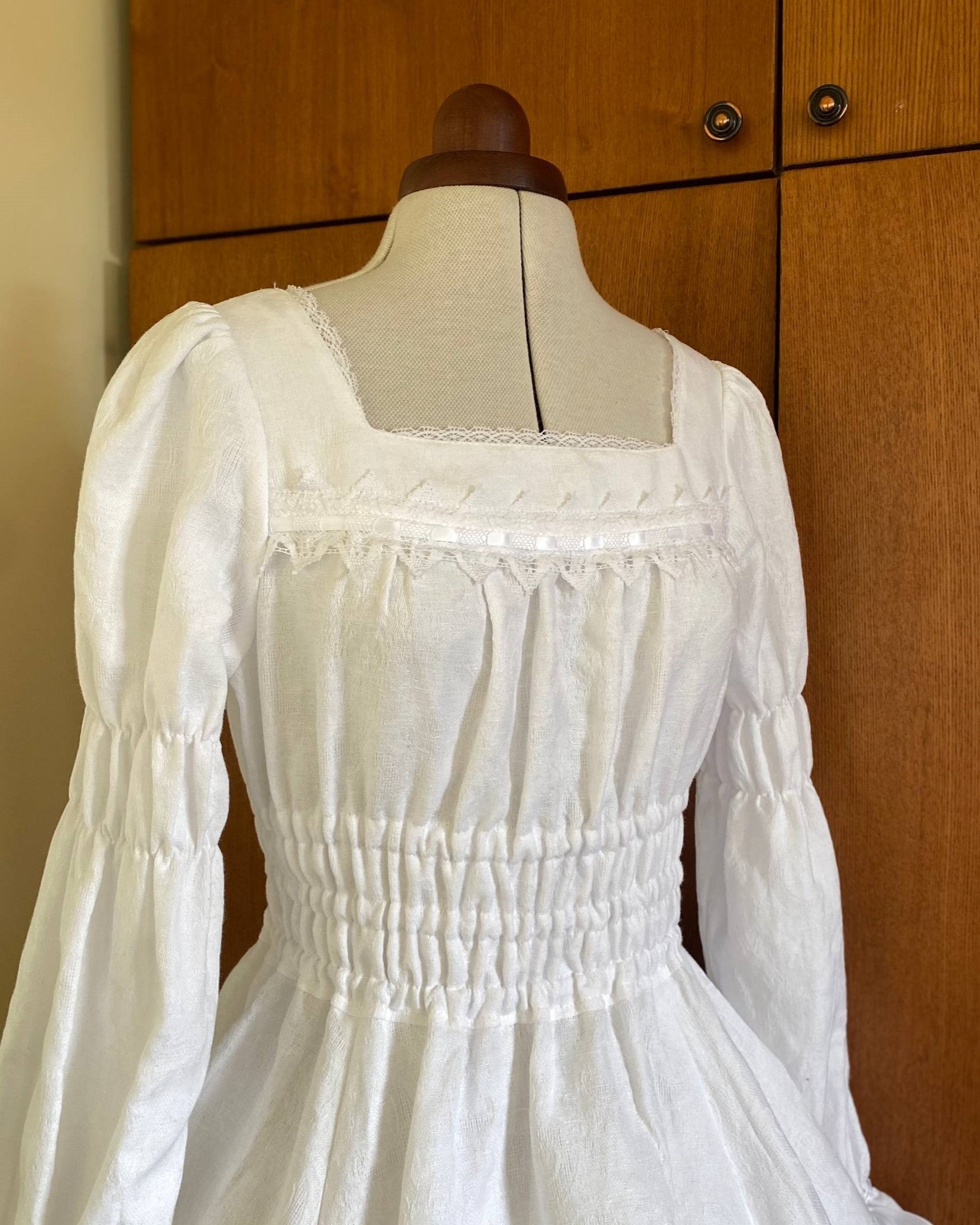 Linen jacquard OP