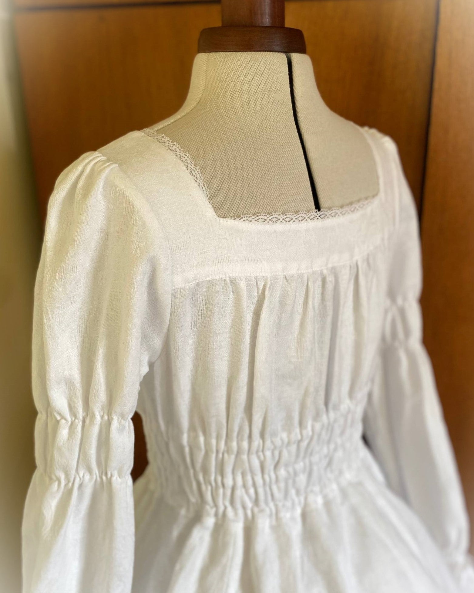 Linen jacquard OP