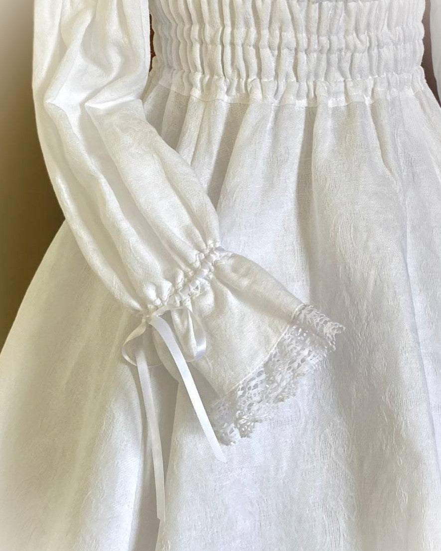 Linen jacquard OP