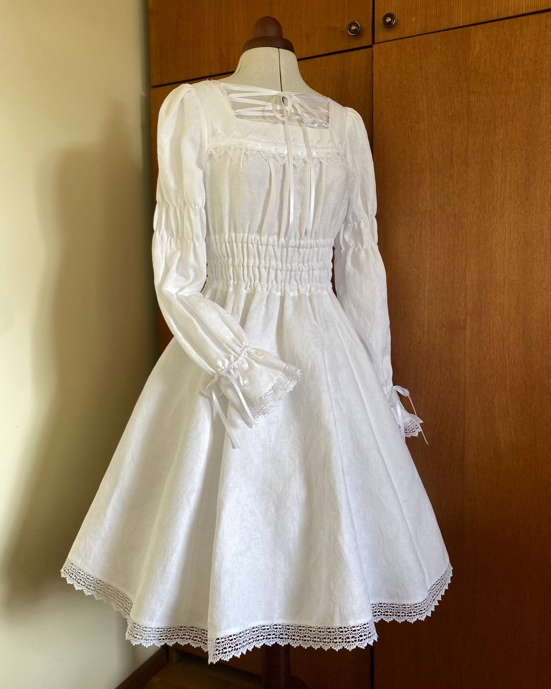 Linen jacquard OP