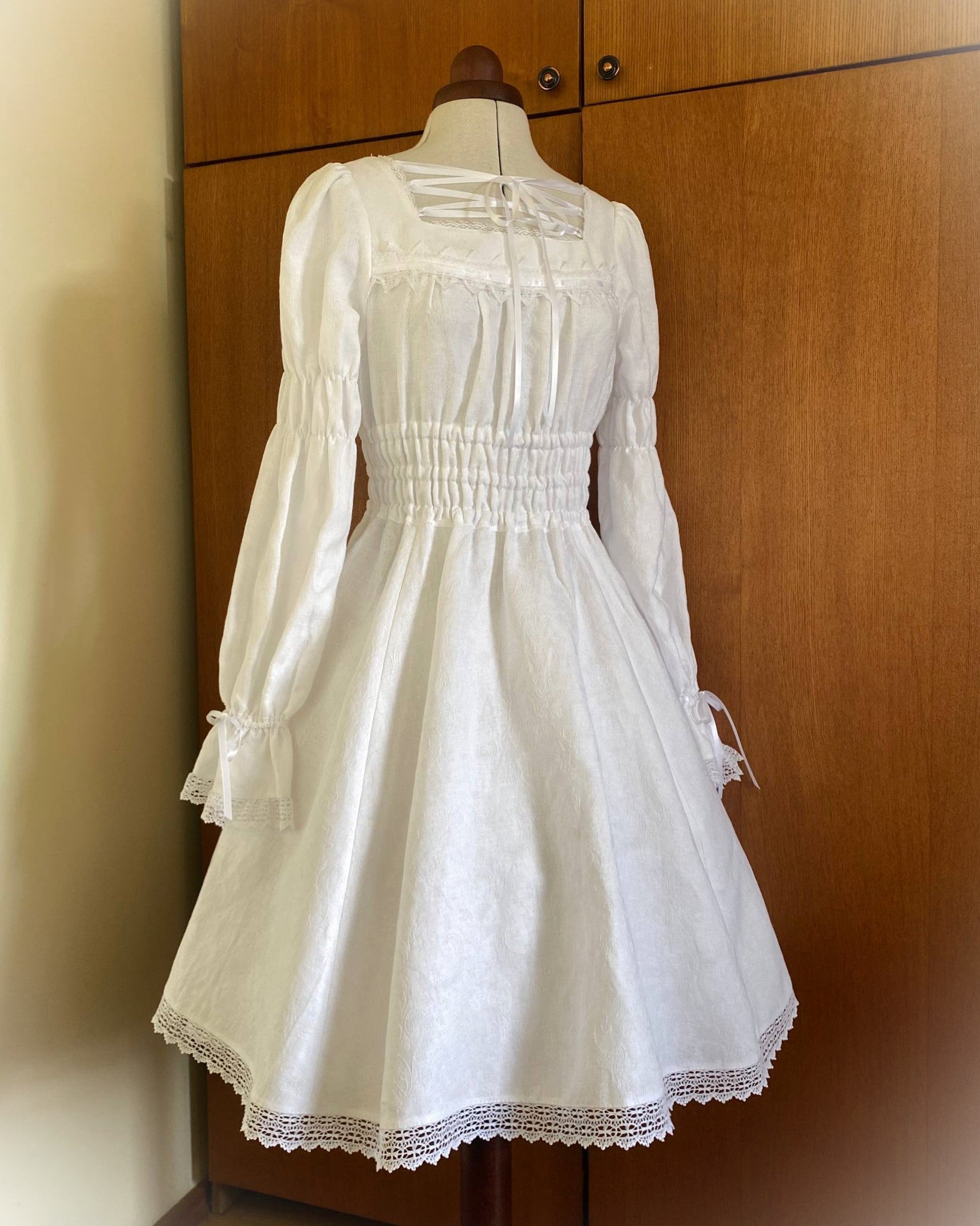 Linen jacquard OP