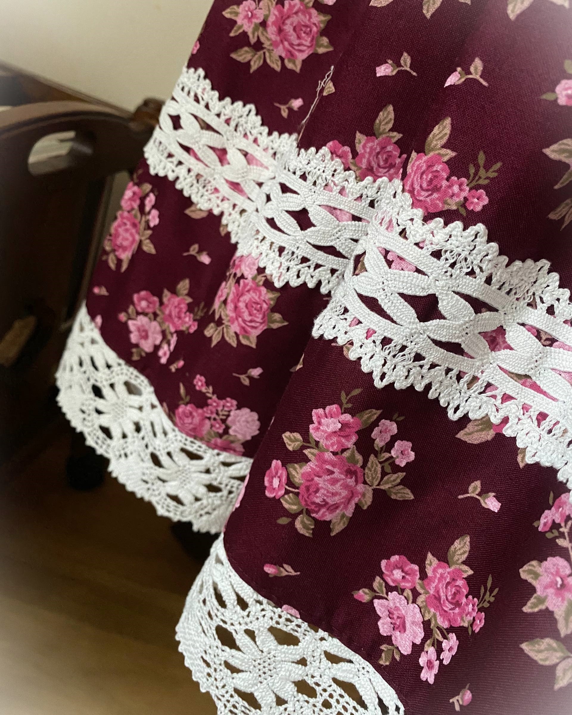 Long bouquet shirring OP