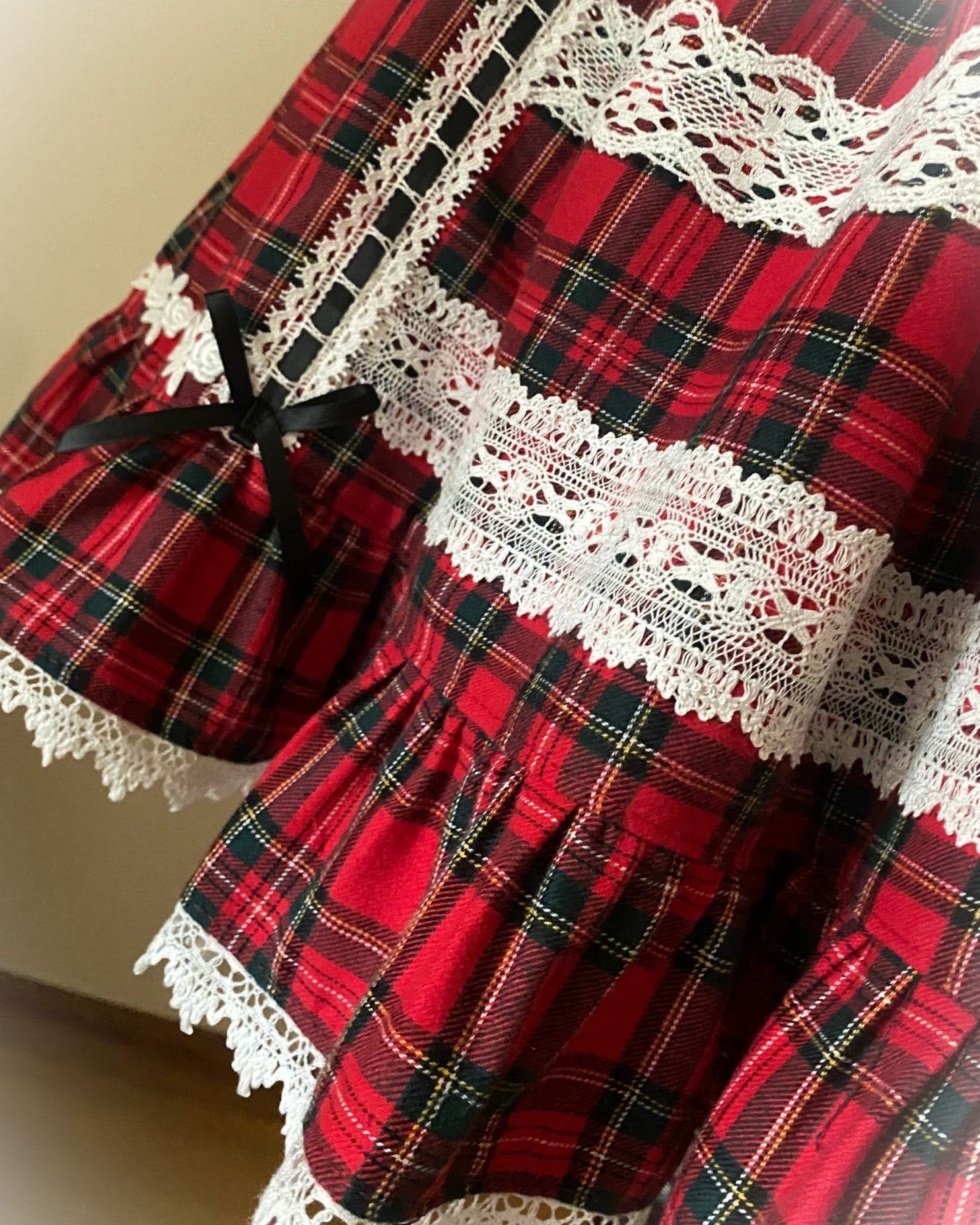 Red Tartan Bolero & Skirt sets