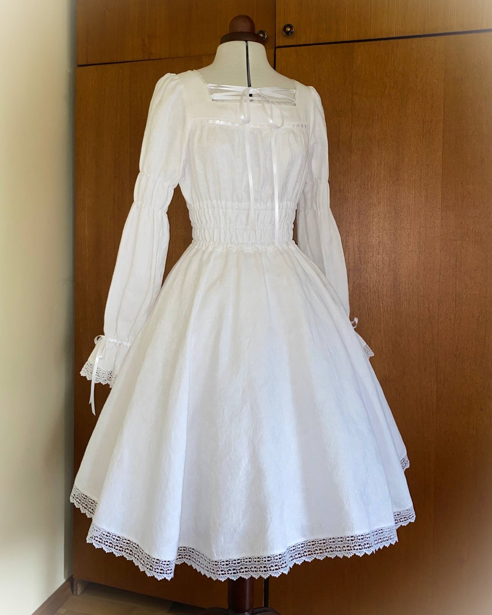 Linen jacquard OP